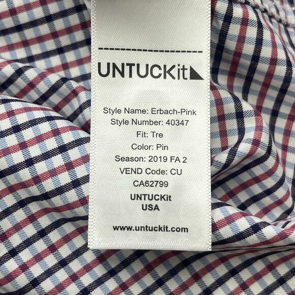 Untuckit Performance Shirt Multicolor Men’s XLT Stretch Lightweight Preppy - Picture 6 of 11